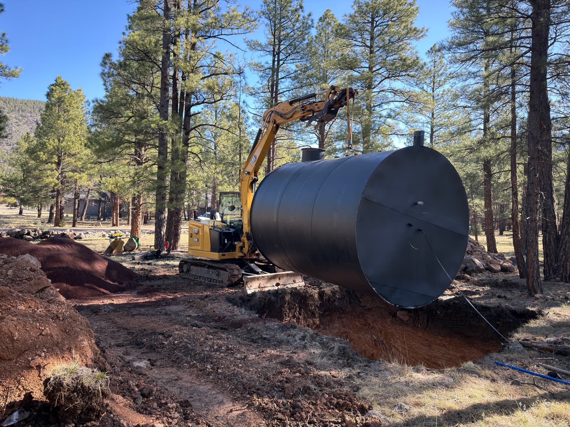 Gallery photos for 5,000-Gallon Underground Water Cistern Installed at Lockett Ranches: Image #2