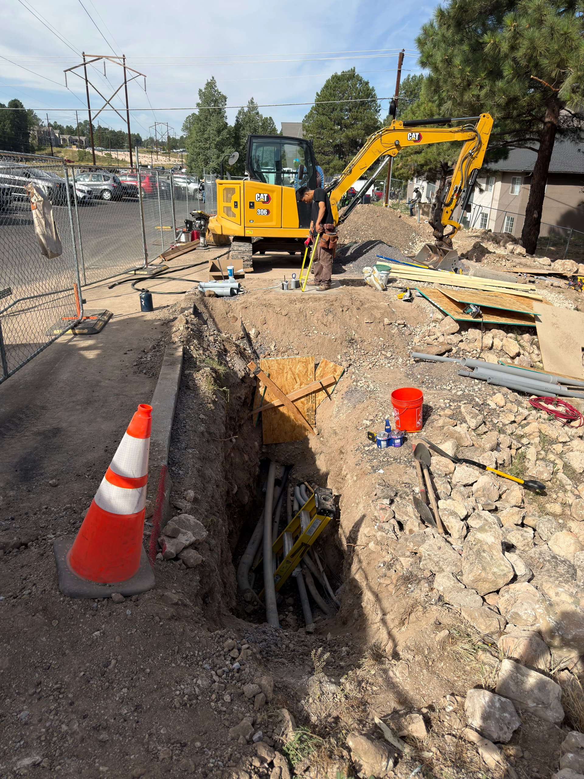 Gallery photos for Utility Relocation and Footing Excavation for Apartment Complex Maintenance Building: Image #3