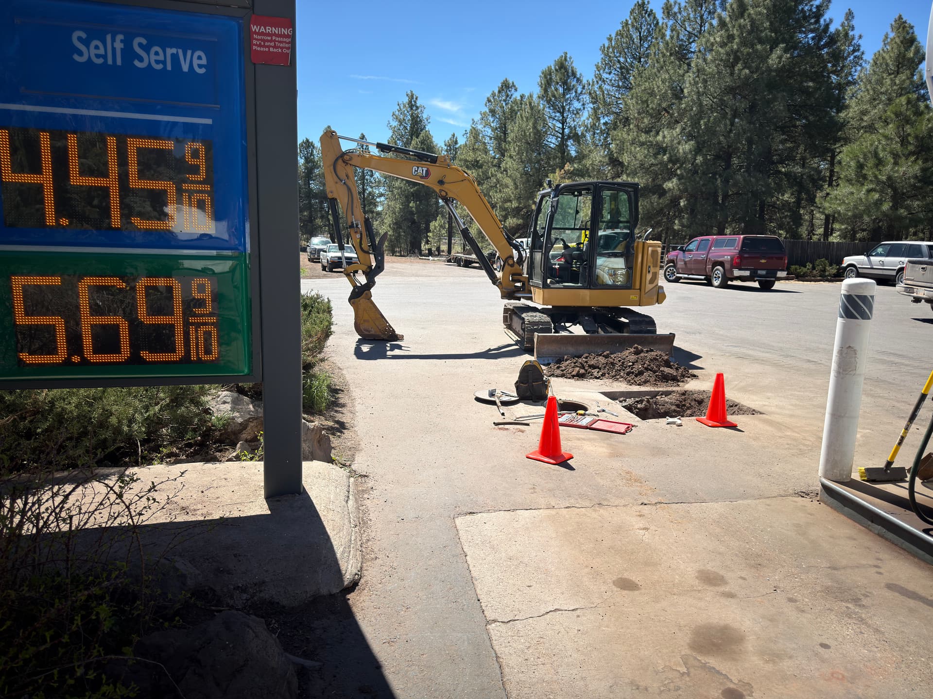Fuel Station Excavation in Action image